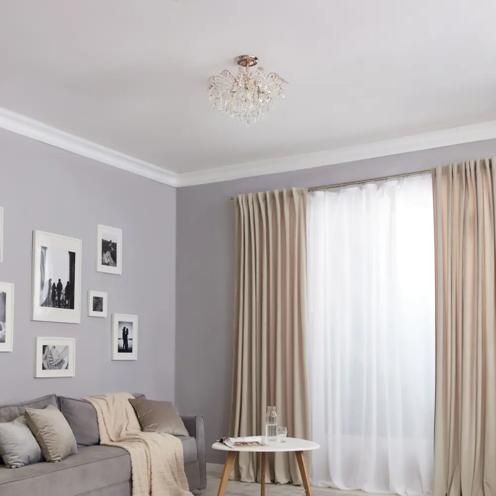 Люстра потолочная хрустальная Escada 1128/6, 6 ламп, 22 м², цвет золотистый STLM-2138704 - Вид №8