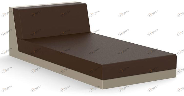 VONDOM Садовая кушетка с обивкой из виниловой ткани Pixel sun-id-1447901