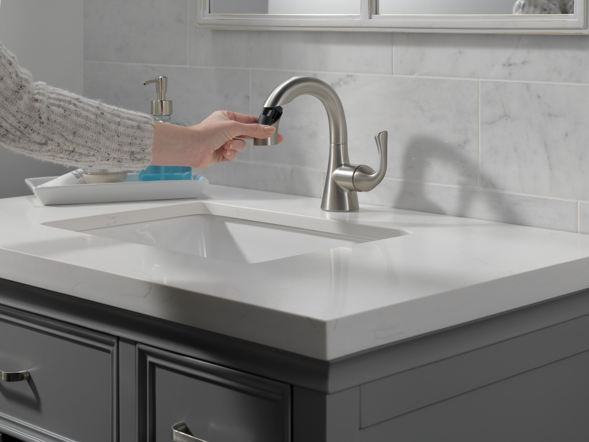 Смеситель для ванной комнаты с одной ручкой Delta Faucet 15764LF-SPPD - Вид №4