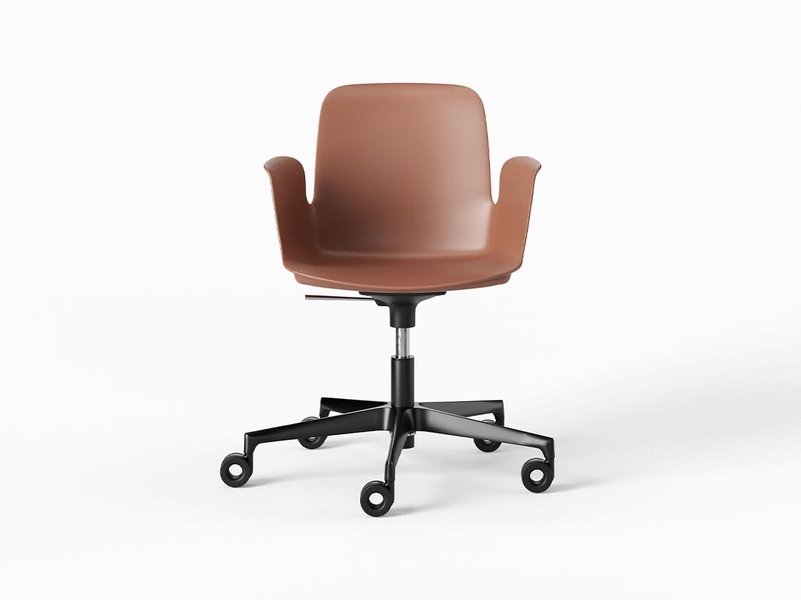 Пластиковый поворотный операционный офисный стул с колесами FREZZA Fior di Lotus Plastic ARCH-00007894