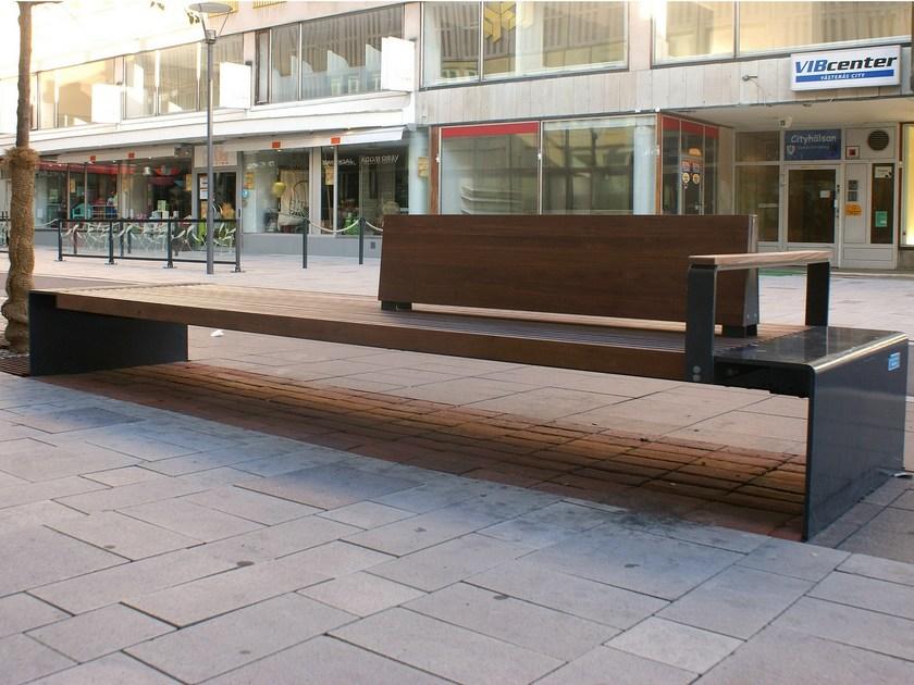 Nola Industrier Скамья стальная с подлокотниками со спинкой sun-id-1502466 - Вид №1