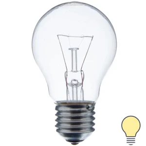 Лампа накаливания Osram шар E27 60 Вт 710 Лм груша прозрачная свет тёплый белый 11963478 STLM-2210330