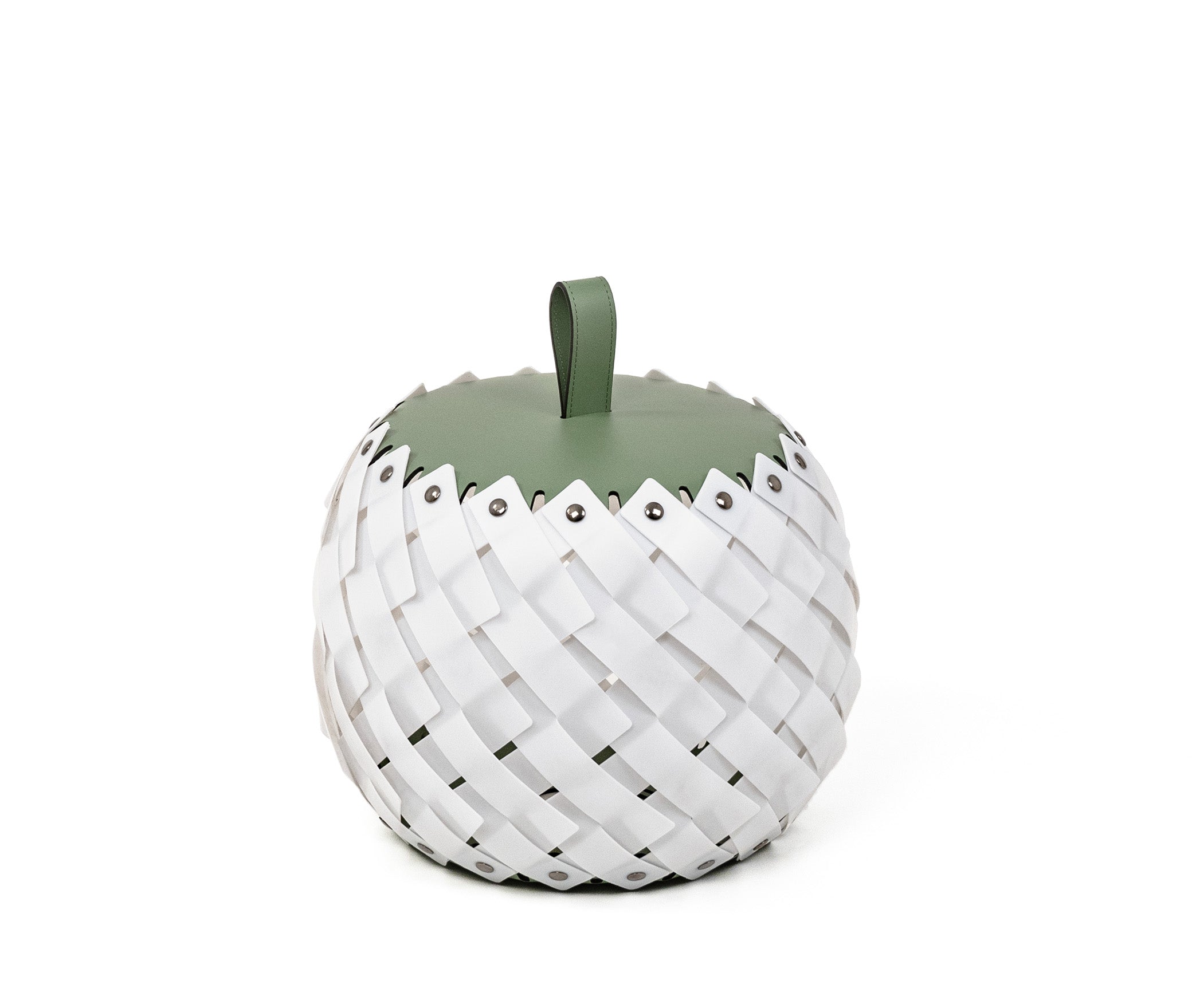 Напольный фонарь Almeria - Ø 45XH36 см / регенерированная кожа_белый Pinetti 00.2074.082.000 - Вид №2