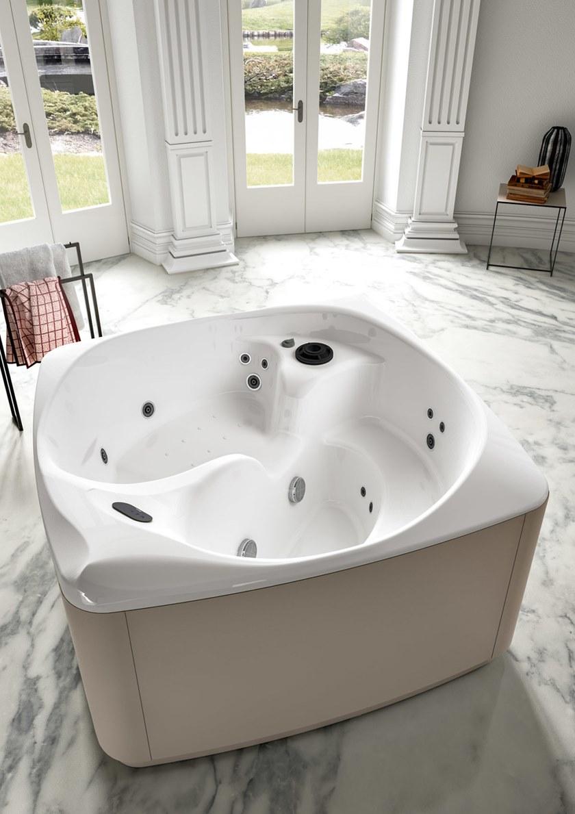 Albatros Квадратный мини-бассейн с 5-местной хромотерапией Ethos 04ep18bn - Вид №2