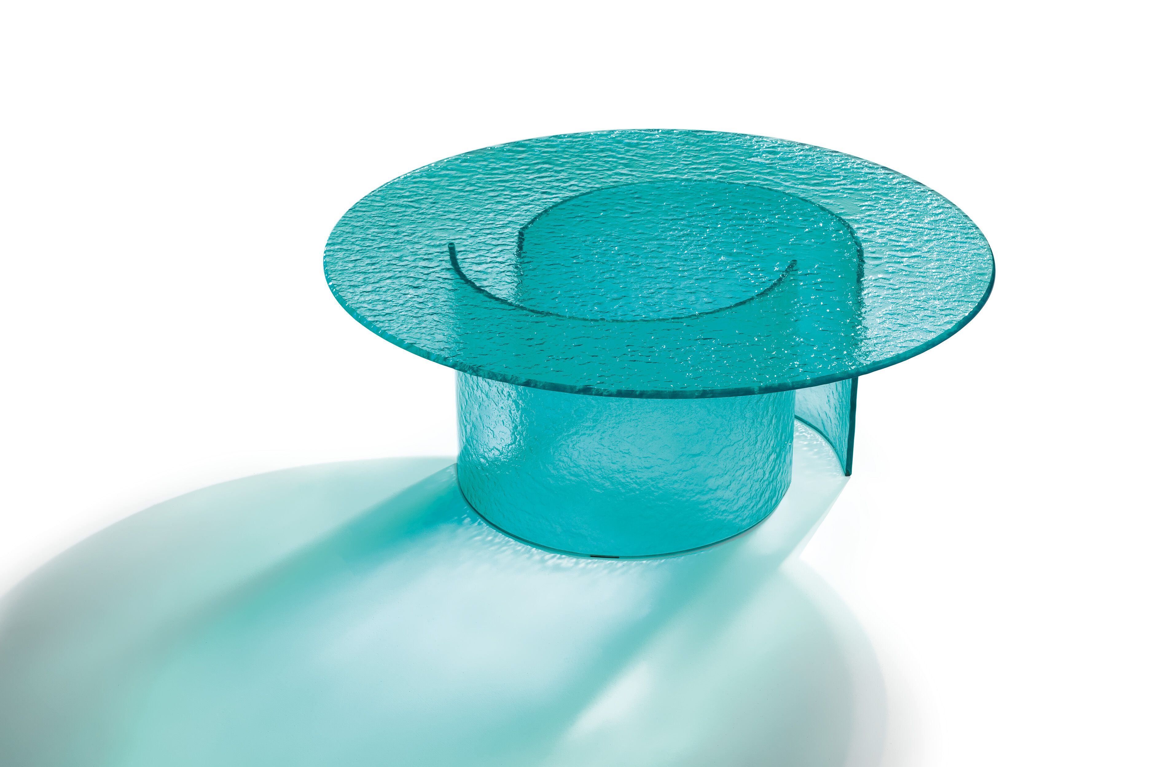 Круглый стеклянный журнальный столик для гостиной REFLEX лепесток ARCH-00039626 - Вид №4