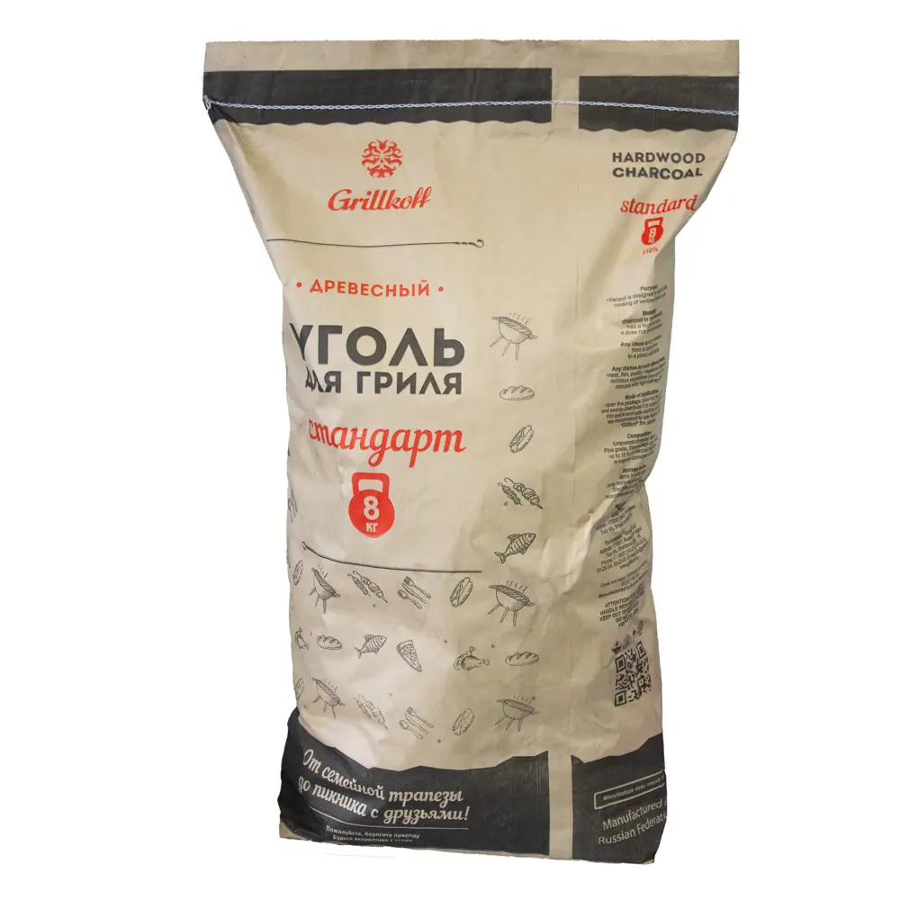Уголь Grillkoff березовый 8 кг STLM-2120298