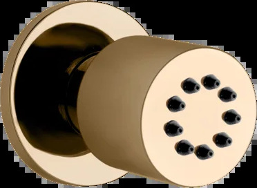 Корпус реактивного двигателя 13375 735 Gessi Ventaglio ТЕПЛАЯ БРОНЗА PVD