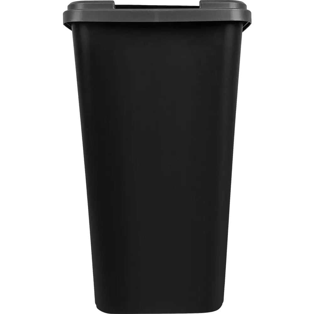 Бак для мусора Delinia с откидной крышкой 50 л полипропилен цвет черный STLM-2013143 - Вид №2