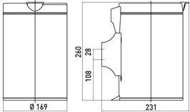 Emco Bad Мусорный ящик из нержавеющей стали System2 3553 001 00 - Вид №1