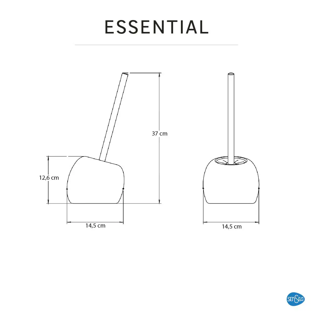 Ёршик для унитаза Sensea Essential цвет белый глянцевый 81926408 STLM-2201395 - Вид №9