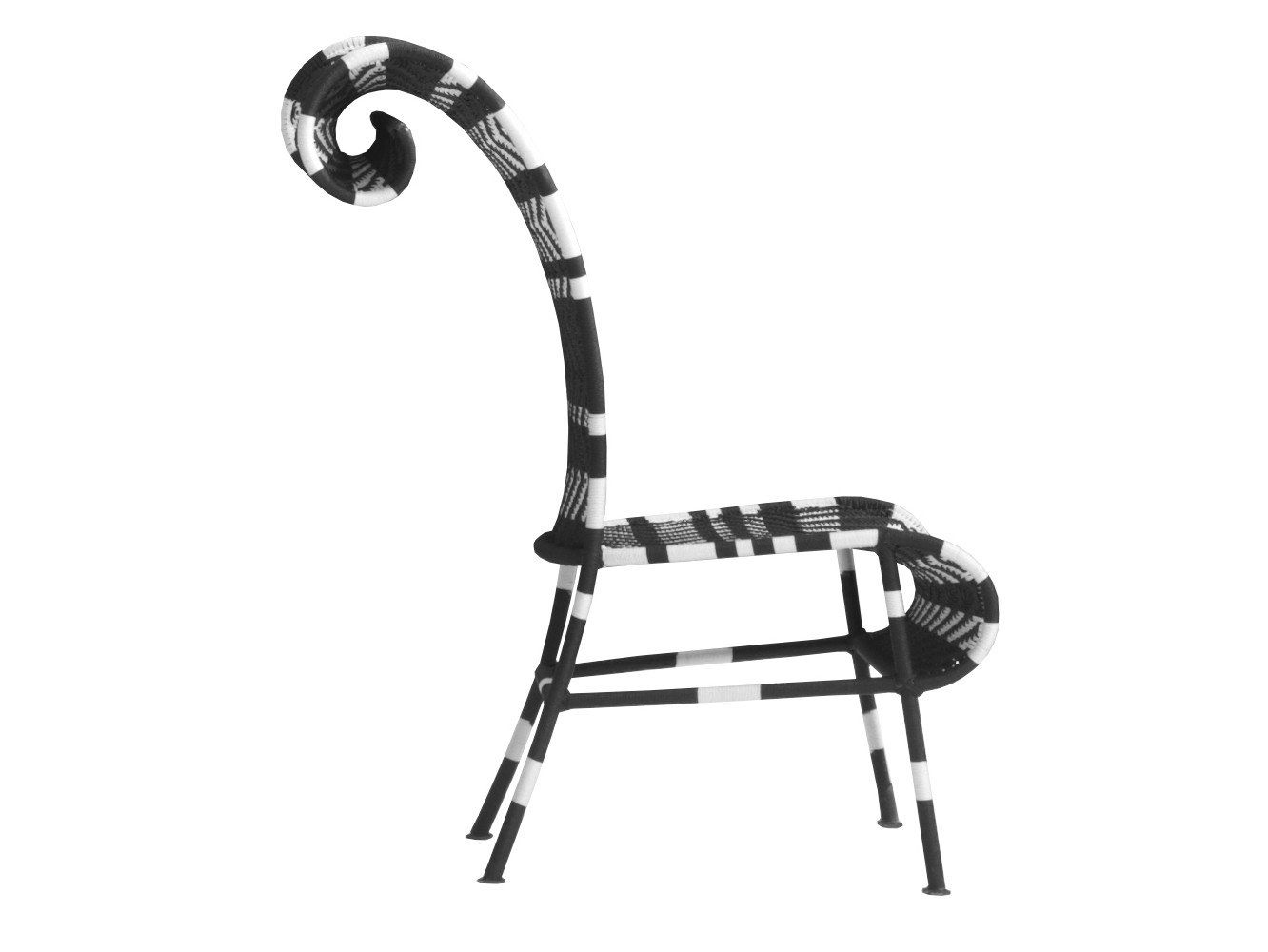 Стул из плетеной полиэтиленовой проволоки с высокой спинкой MOROSO M'afrique ARCH-00143465 - Вид №3