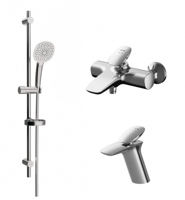 F40970A00 Spirit V2.0 набор смесителей 3в1: смес.д/умыв. смес.д/ванны/душа душ.комплект AM.PM Spirit 2.0 