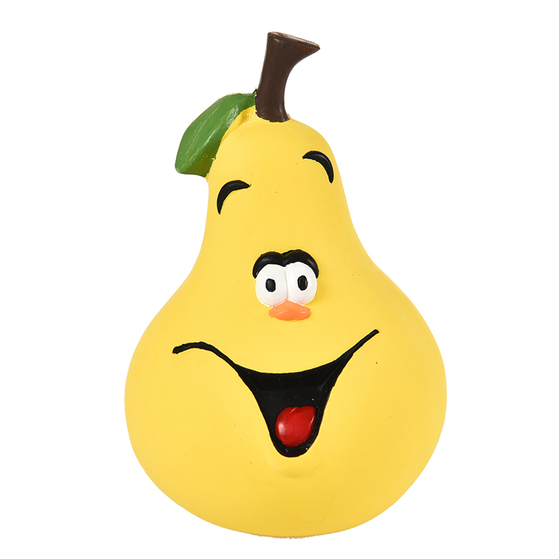 ПР0050076 Игрушка для собак Груша с пищалкой 14см латекс Foxie 