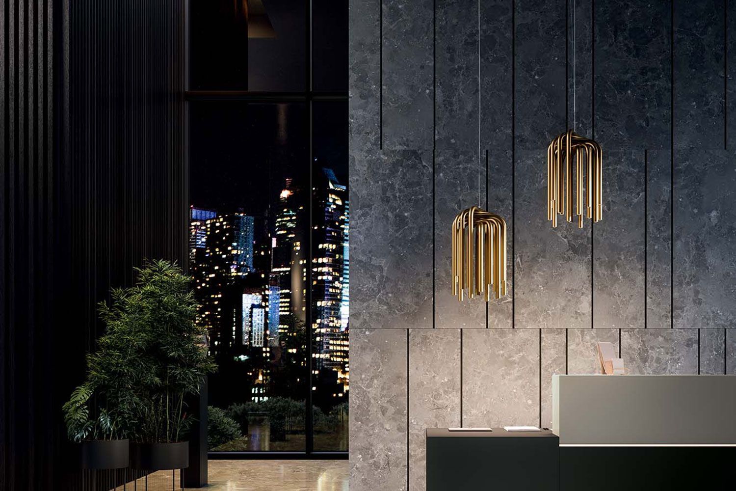 Алюминиевый светодиодный подвесной светильник Quadrifoglio Group Дизайнерское освещение ARCH-00036453 - Вид №1