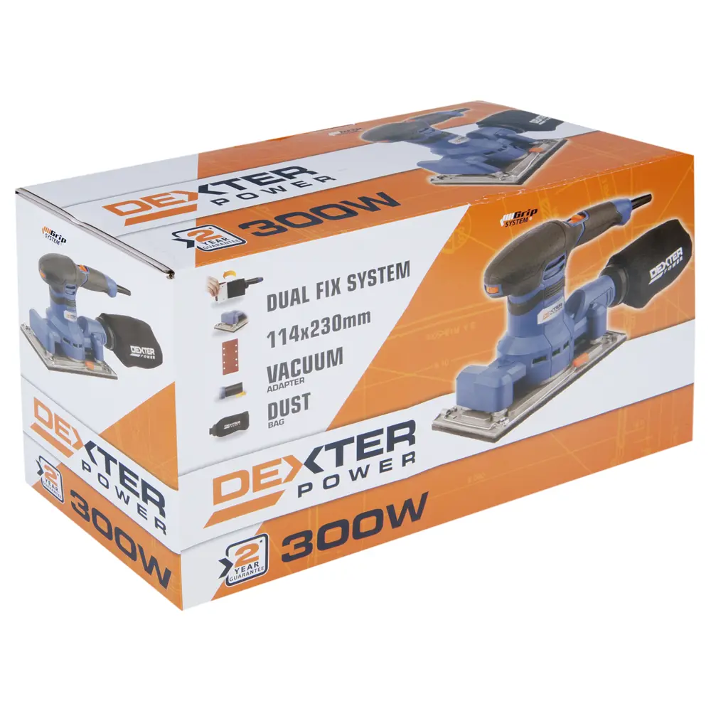 Вибрационная шлифмашина Dexter Power NC300ES, 300 Вт 17059658 STLM-2109539  - Вид №4