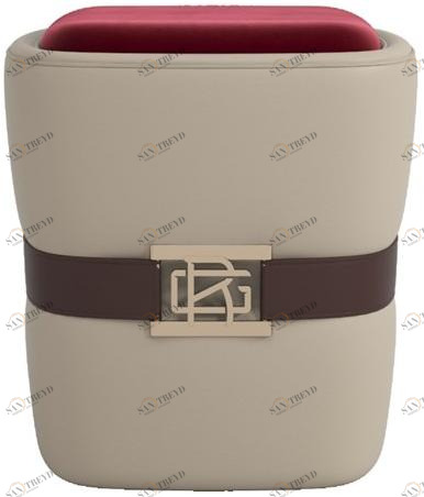 Reiggi Квадратный пуф из искусственной кожи  Ra308 