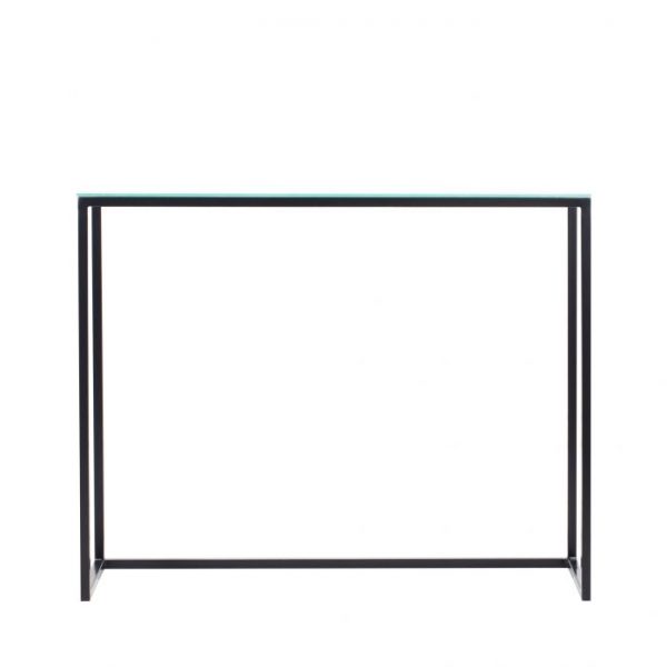 Консоль черная со стеклянной столешницей FOR MISS  263968 Прозрачный;черный  - Вид №4