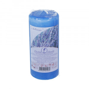 079408 Свеча ароматизированная пеньковая 5 x 11 см 181 г лаванда Омский Свечной