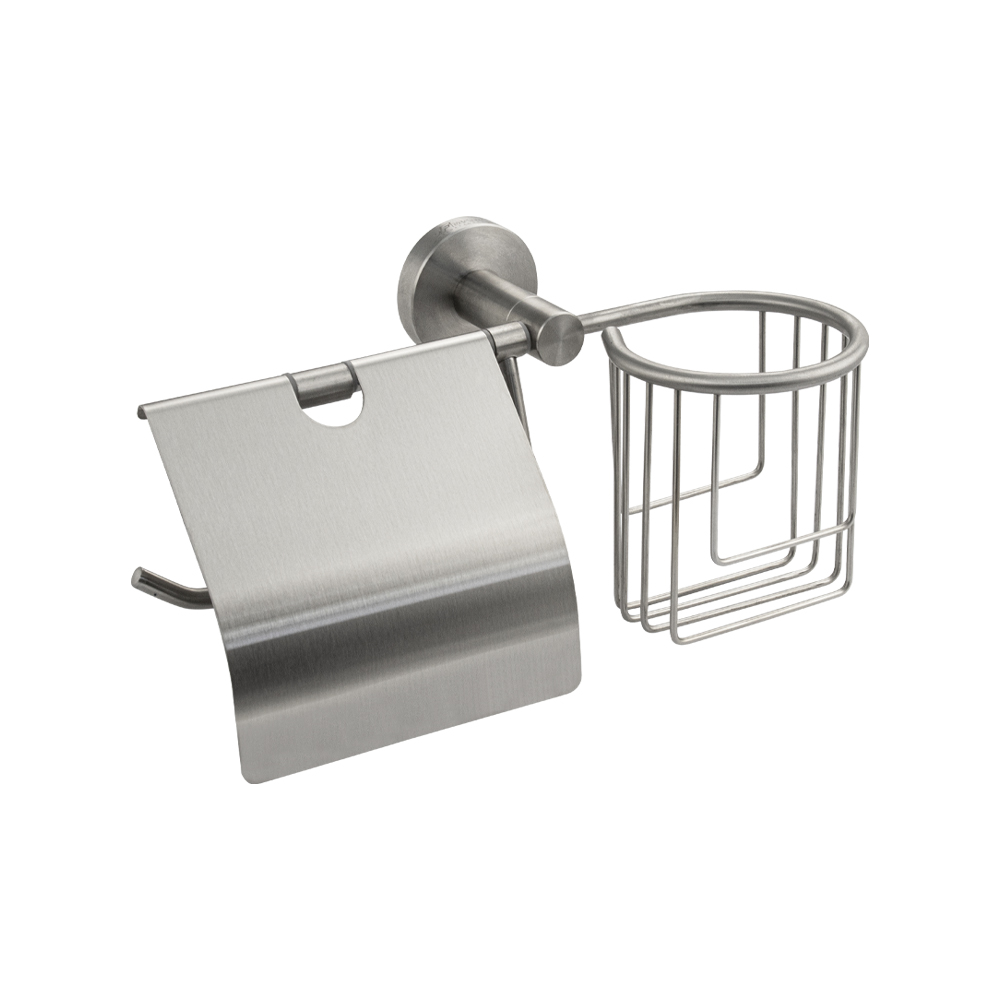GFmark - Держатель освежителя воздуха и туалетной бумаги с экраном, из нержавеющей стали, код: 80244 