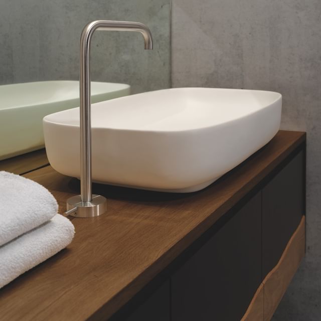 C375M3L70.101NC Тумба подвесная с 3 выдвижными ящиками 70 см A. e T. Italia TRACE Белый матовый - орех Каналетто Италия AeT ITALIA - Вид №4