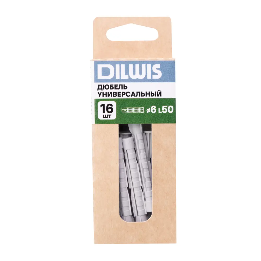 Дюбель универсальный нейлоновый Dilwis 6x50мм 16 шт STLM-2115232 - Вид №6