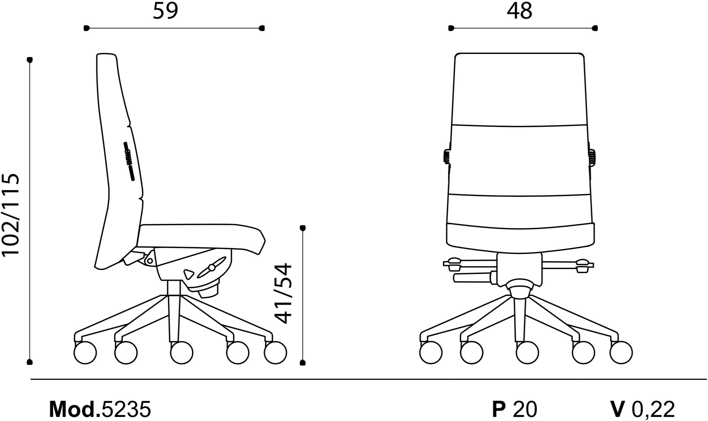 Вращающееся офисное кресло Ares Line Trendy First Class ARCH-00124364 - Вид №2