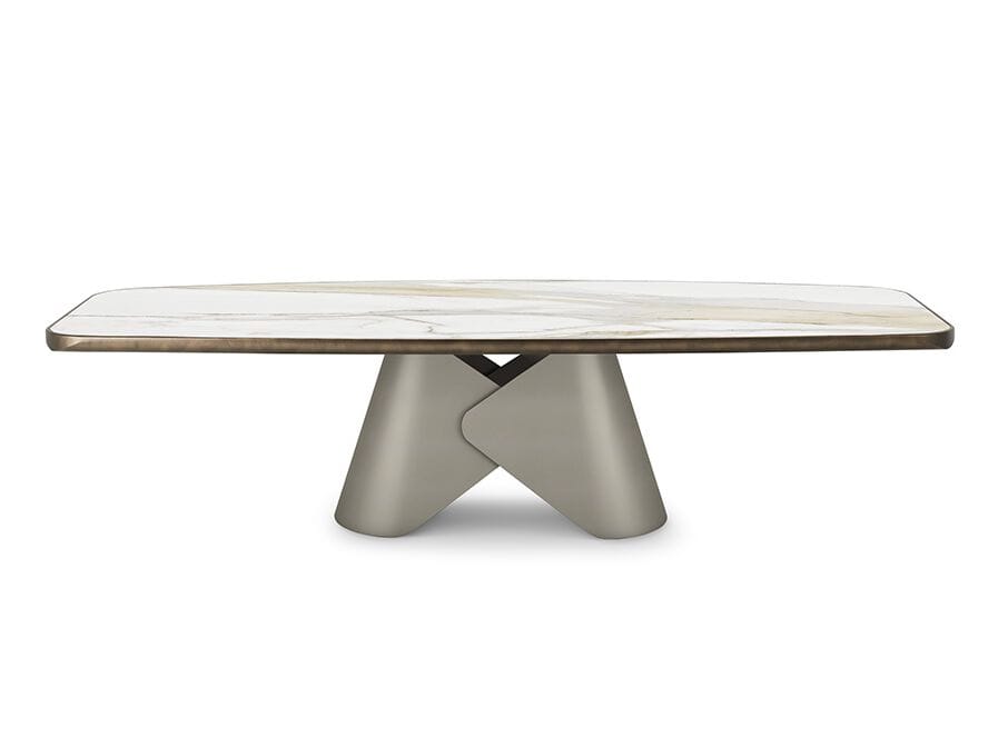 Керамический и стальной бочковый стол Cattelan italia SCOTT KERAMIK PREMIUM ARCH-00097628