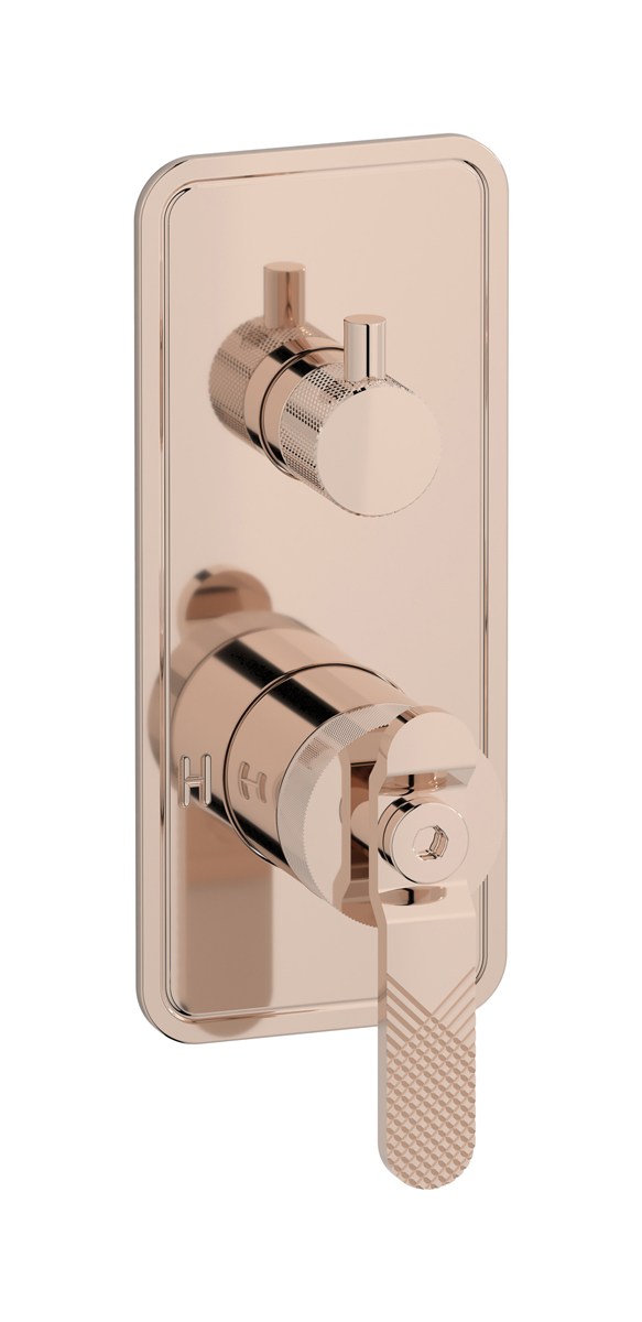 Внешние части встроенного в стену смесителя на 3 потребителя WE ARE IB b2312rs Rose Gold Bold