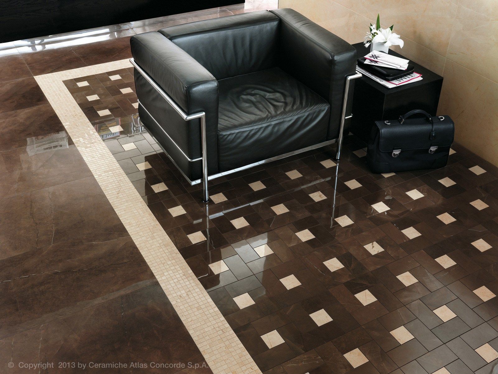 Пол из керамогранита с мраморным эффектом Atlas Concorde ARCH-00139061 - Вид №3