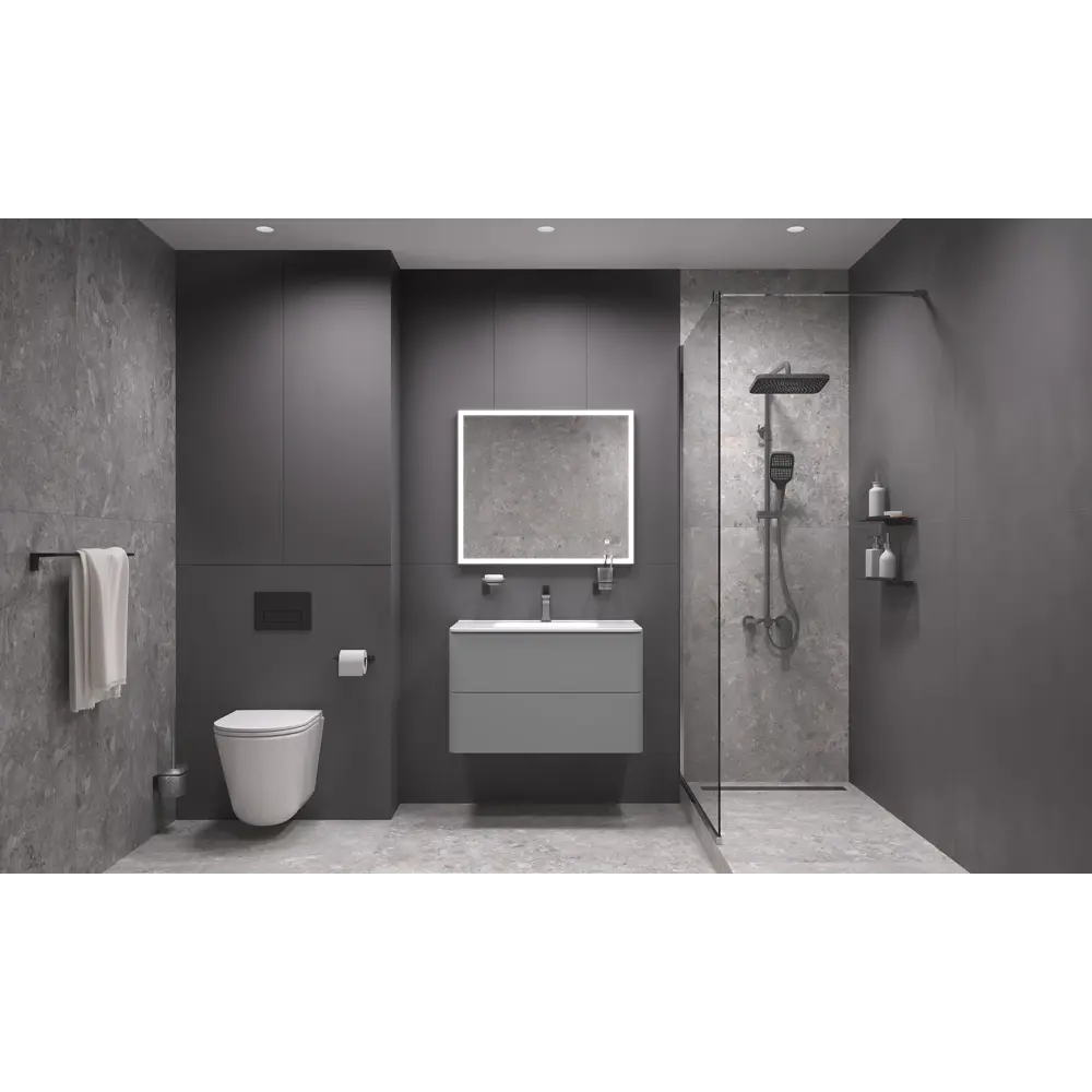 IDDIS Lahta — черный держатель для туалетной бумаги с современным дизайном 89379385 STLM-1579753 - Вид №2