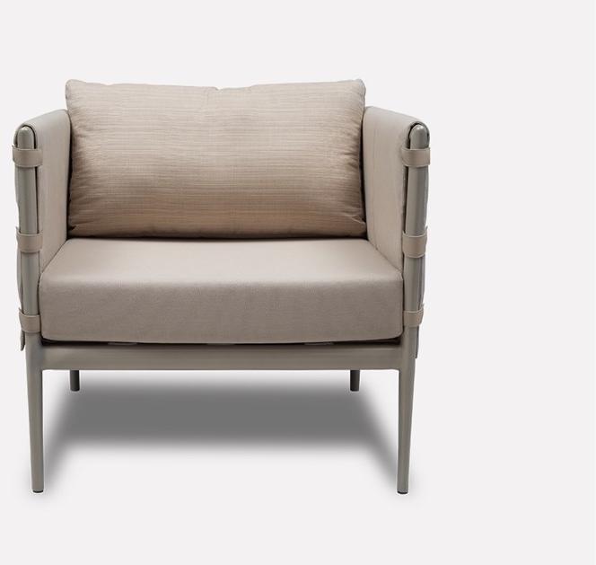 MORADA Кресло с обивкой из ткани с подлокотниками  Dune od acl  - Вид №1