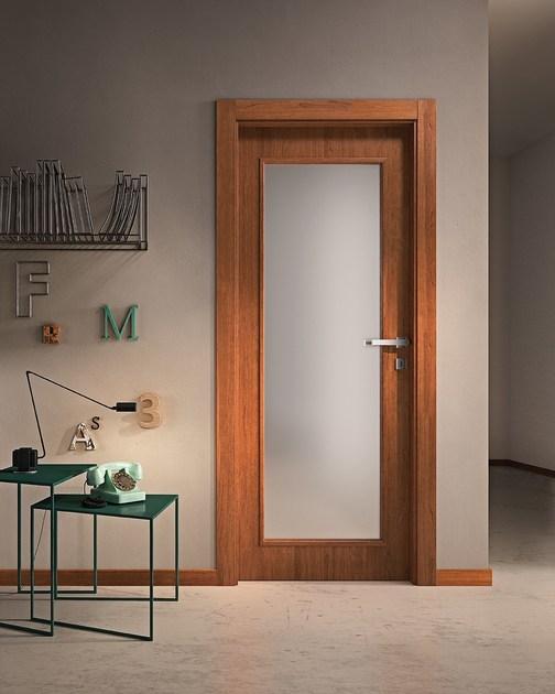 GIDEA Распашная дверь из дерева и стекла Moderno Trivio 1lv - Вид №2