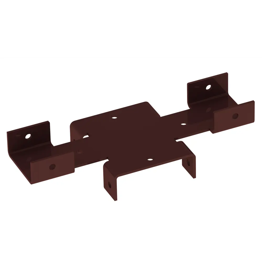 Кронштейн для забора Vegastok 60x40 мм сталь RAL 8017 коричневый STLM-2145064