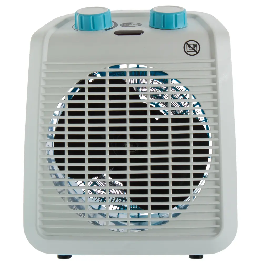 Тепловентилятор спиральный электрический Equation с механическим термостатом, 2000 Вт, цвет голубой STLM-2198674 - Вид №1