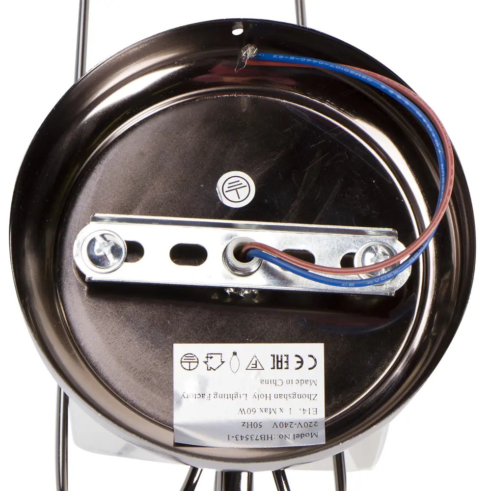 Бра Руна 1xE14x60 Вт, металл/стекло, цвет чёрный/хром 16540491 STLM-2085869 Santreyd  - Вид №1