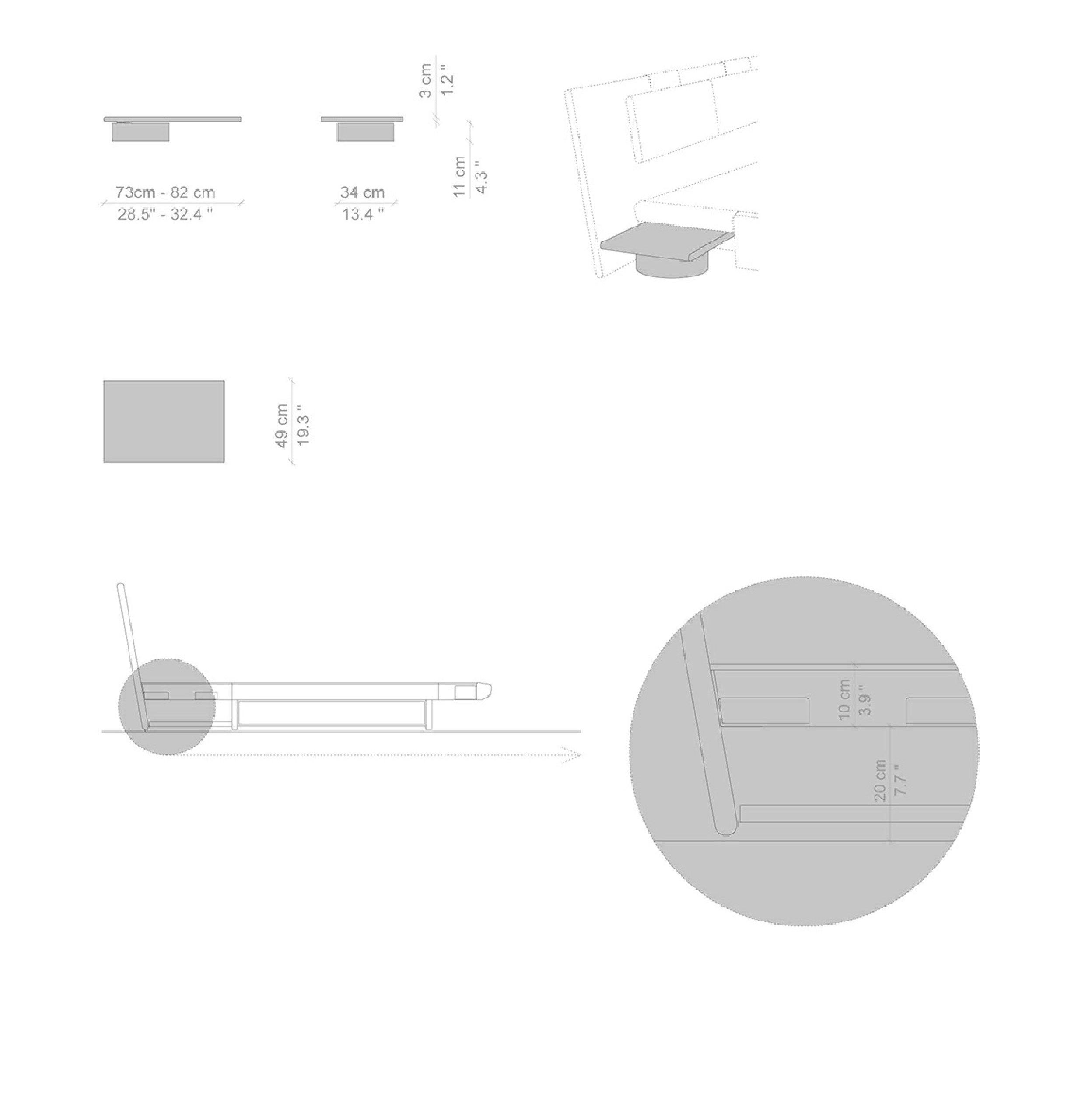 Кровать с изголовьем из ясеня CASSINA ACUTE ARCH-00017163 - Вид №2
