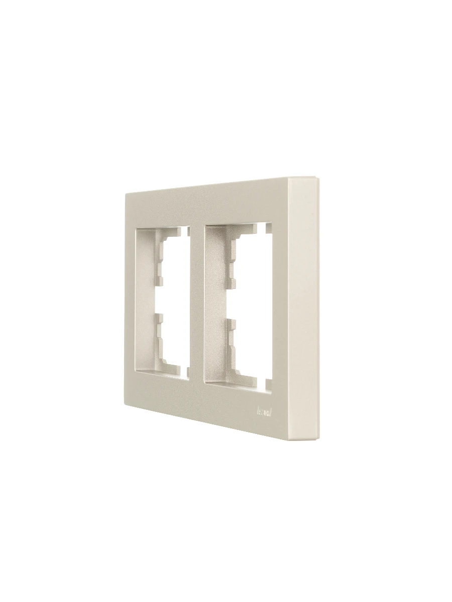 VESNA Рамка 2-ая горизонтальная без вст титан LEZARD 742-3700-147 - Вид №2