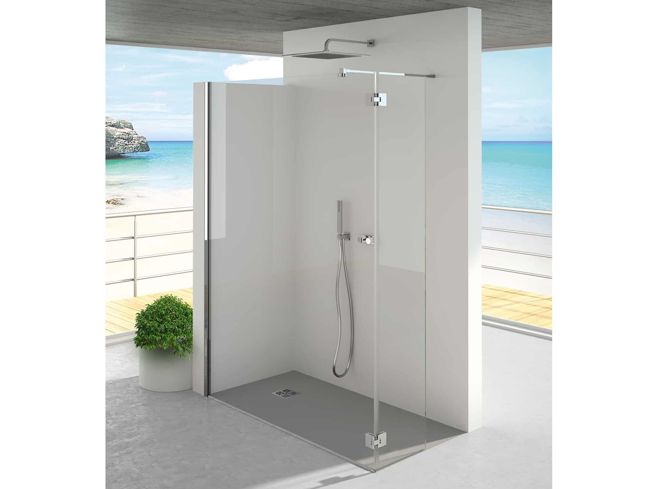 Угловой душ из алюминия и стекла CSA Box Doccia GEMMA ARCH-00059967