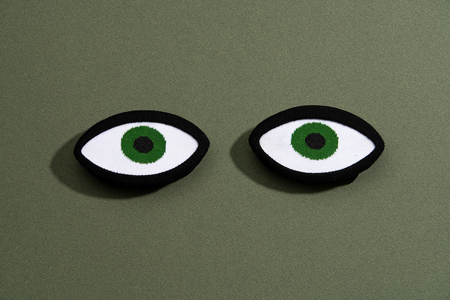 DYEYESOGR Носки eye, зеленые Doiy  - Вид №3