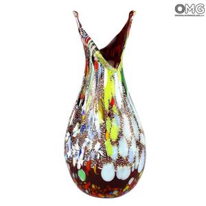 3265 ORIGINALMURANOGLASS Ваза Papillon - красная - Original Murano Glass OMG 10 см