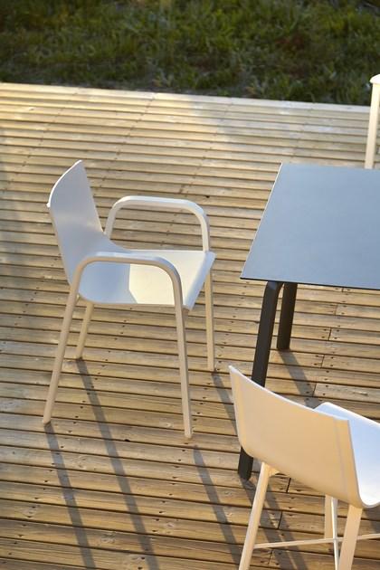 GANDIABLASCO Садовый стул из полиуретана с подлокотниками Stack sun-id-1356755 - Вид №5