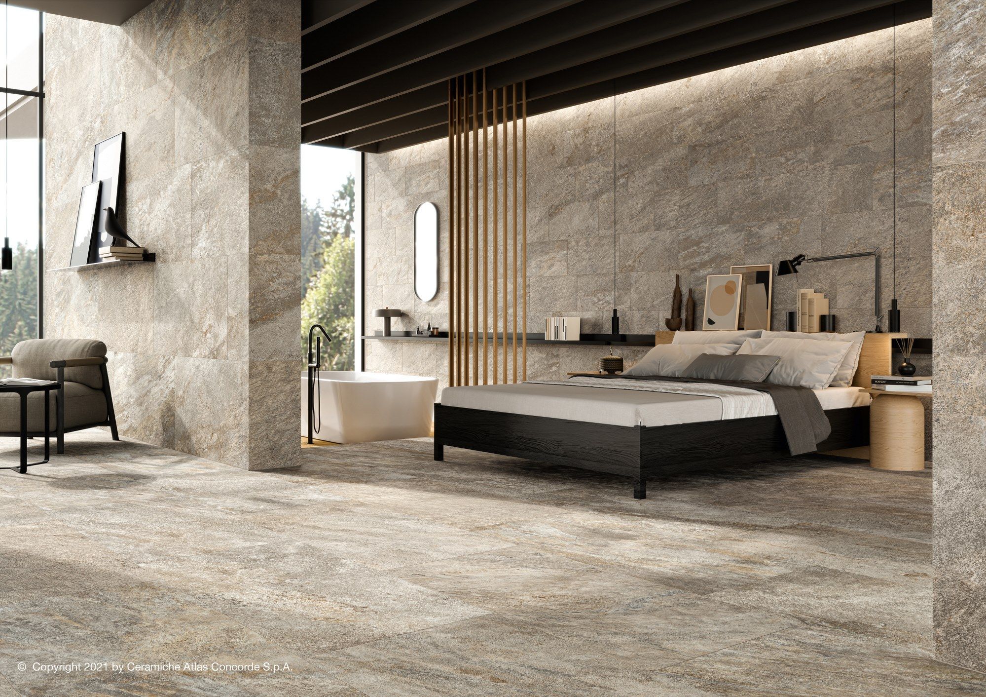 Пол / облицовка керамогранита с эффектом камня Atlas Concorde Norde ARCH-00026085 - Вид №26