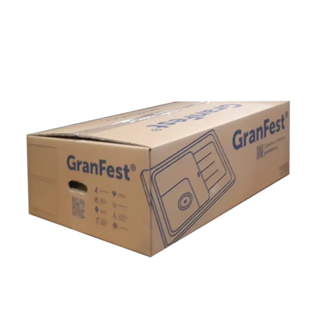 Мойка для кухни врезная Granfest Level 50x66 см глубина чаши 20 см мраморная крошка цвет светло-бежевый 89444685 STLM-2202890 Без серии - Вид №5