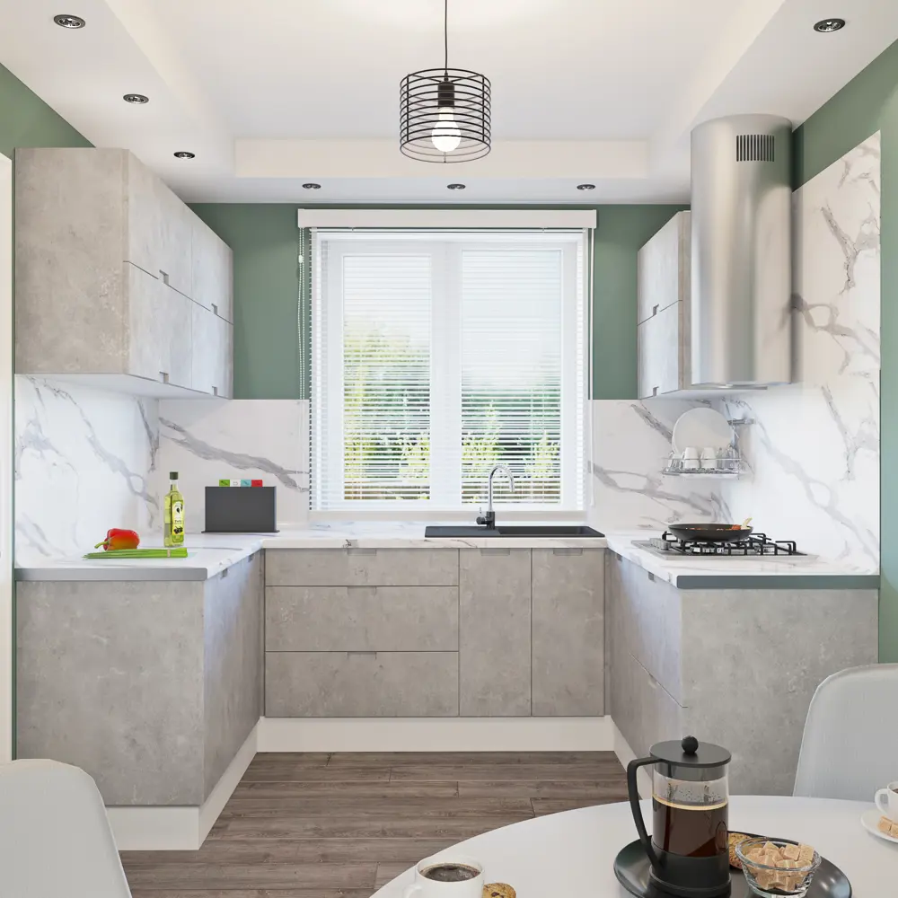 Фасад для кухонного шкафа Берлин 39.7x76.5 см Delinia ID МДФ цвет серый 82011390 STLM-2037102 - Вид №5