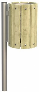 Lazzari Урна для мусора из дерева Mediterraneo