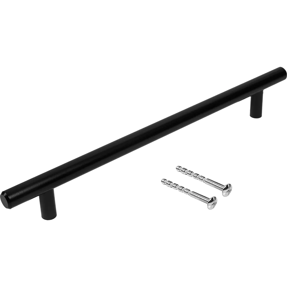 86923517 Ручка-рейлинг мебельная 8926 192 мм цвет матовый черный STLM-1011972 EDSON  - Вид №2