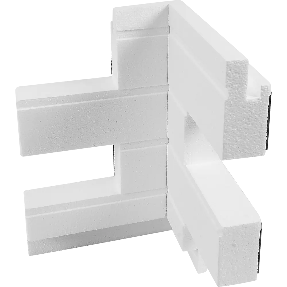 Термопанель наружный угол Мосстрой-31 Brick Stone бежевый 26x25x41x5 см STLM-2035817 - Вид №4