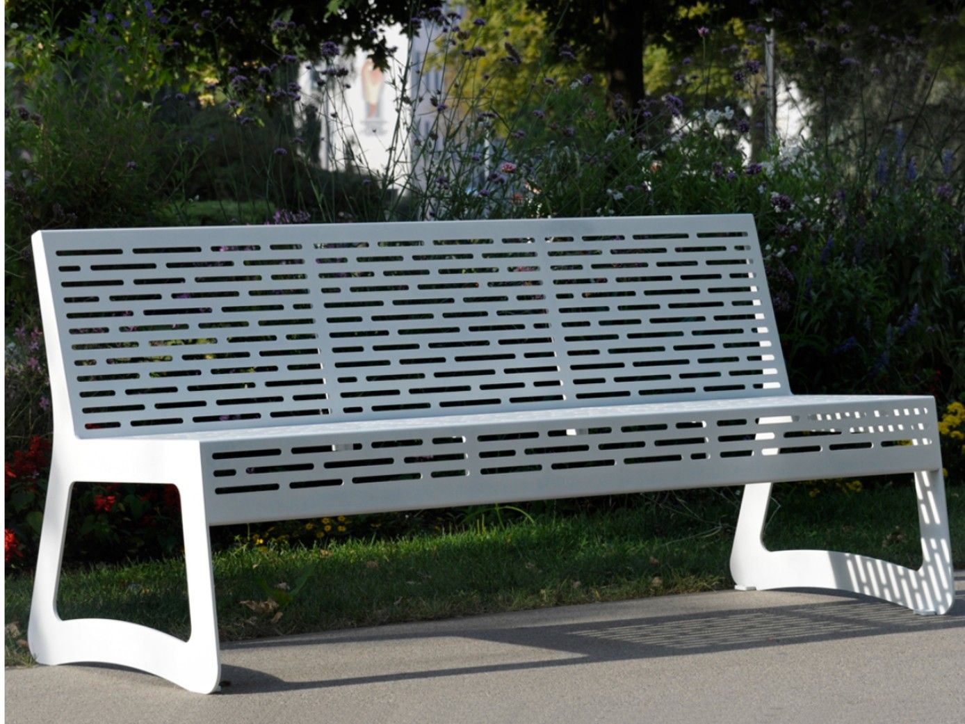 Скамья из нержавеющей стали со спинкой BENKERT BANKE Chalidor ARCH-00090824 - Вид №1