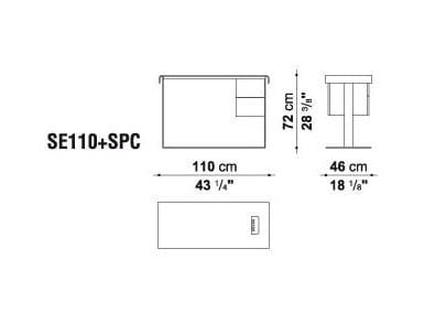 Деревянный стол с ящиками B&B Italia Eileen ARCH-00135623 - Вид №4