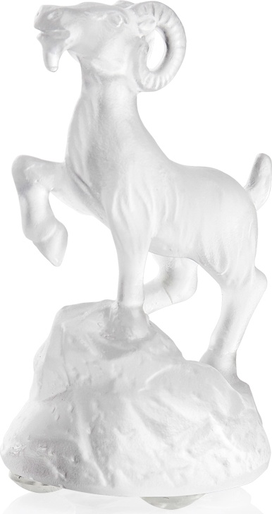 10571153 Cristal de Paris Фигурка Cristal de Paris "Горный козел" 3,6х5,5см (сатин) Хрусталь 